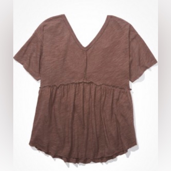 American Eagle Oversized V-Neck Tee - Picture 1 of 6